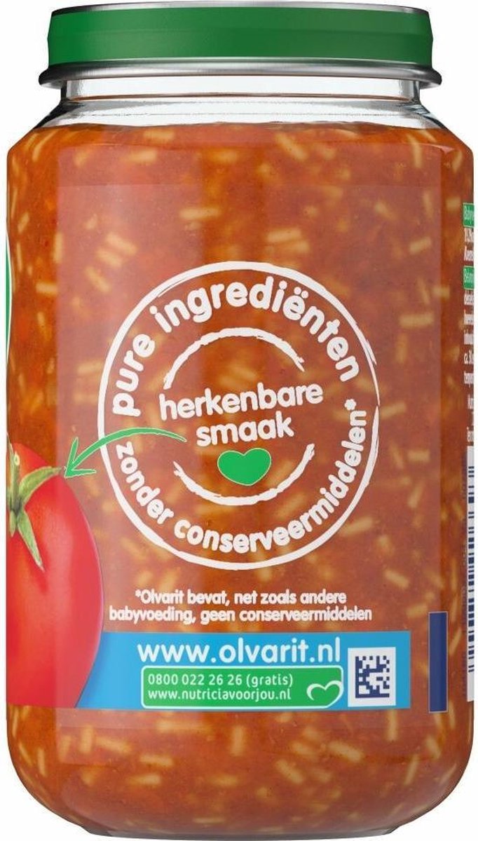 Olvarit 8m10 Spaghetti Bolognese 200gram