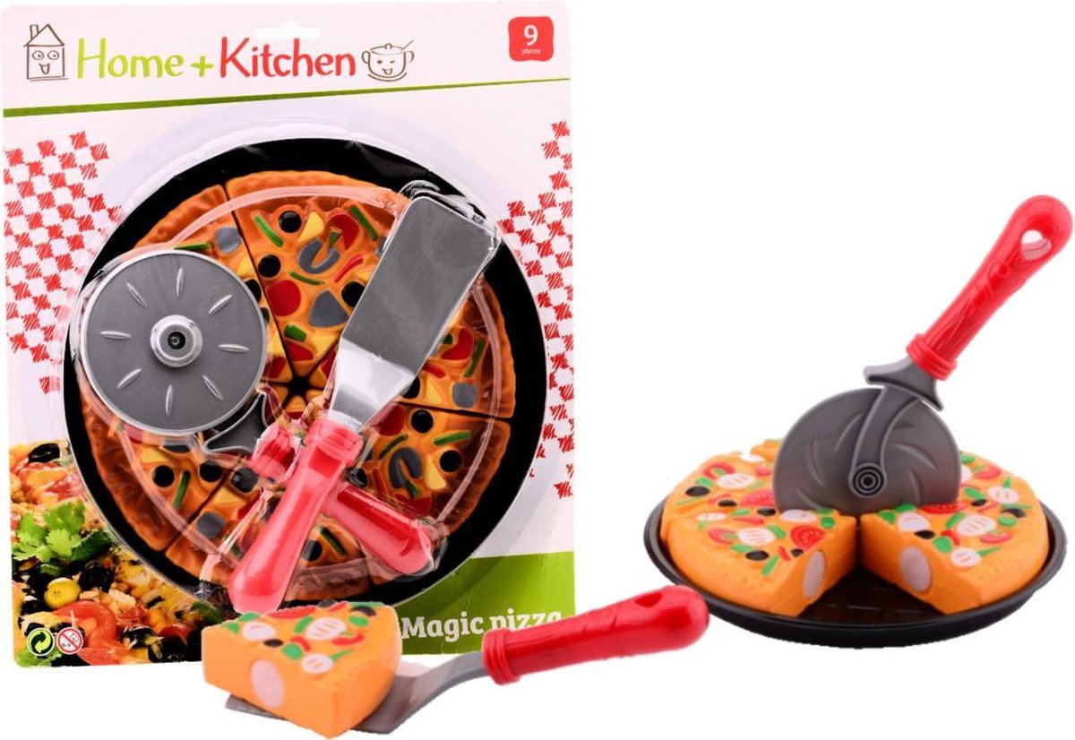 Johntoy Home and Kitchen speelset pizza 9 delig