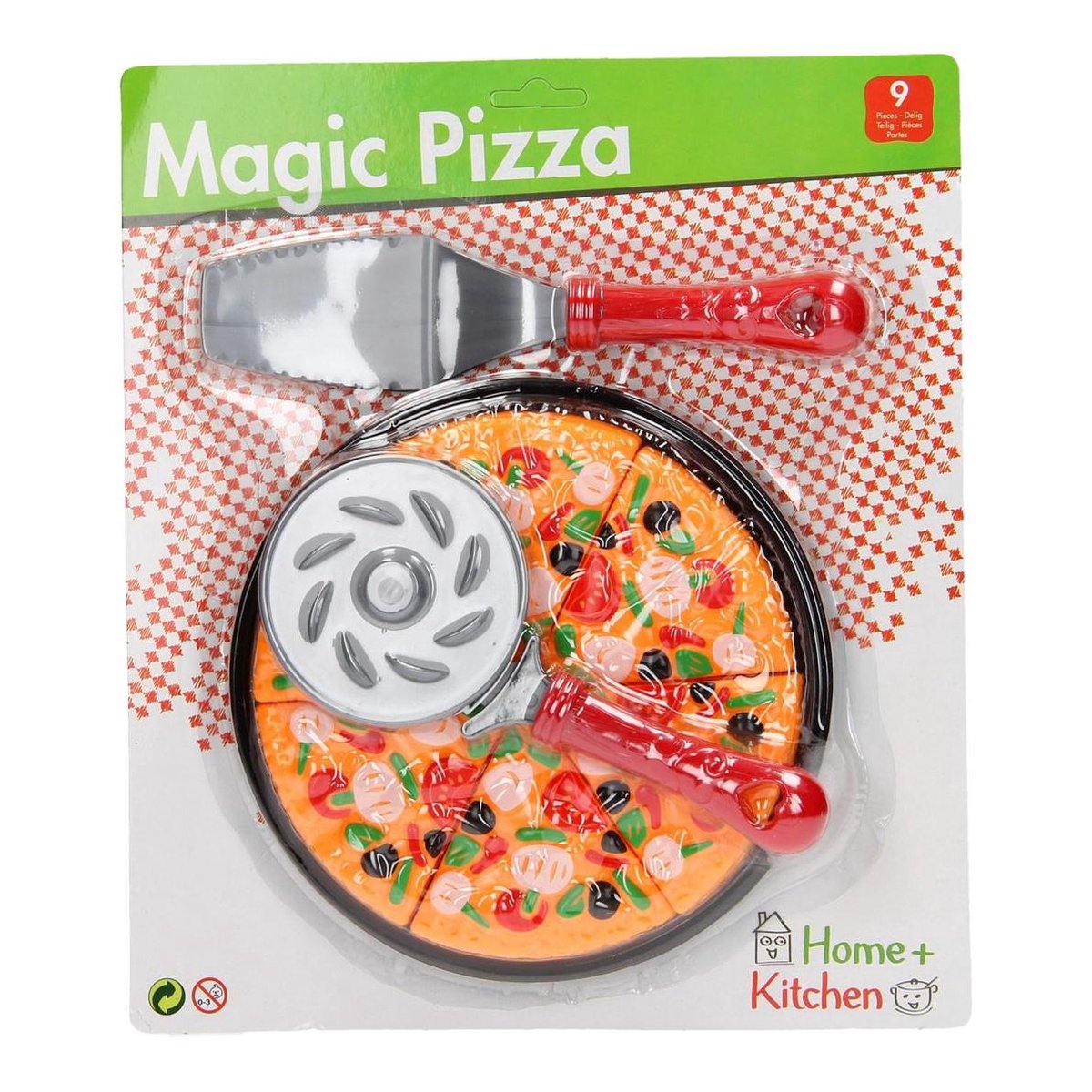 Johntoy Home and Kitchen speelset pizza 9 delig