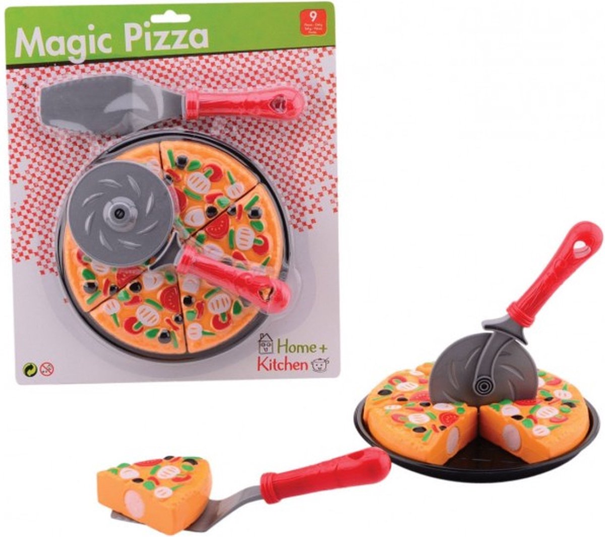 Johntoy Home and Kitchen speelset pizza 9 delig