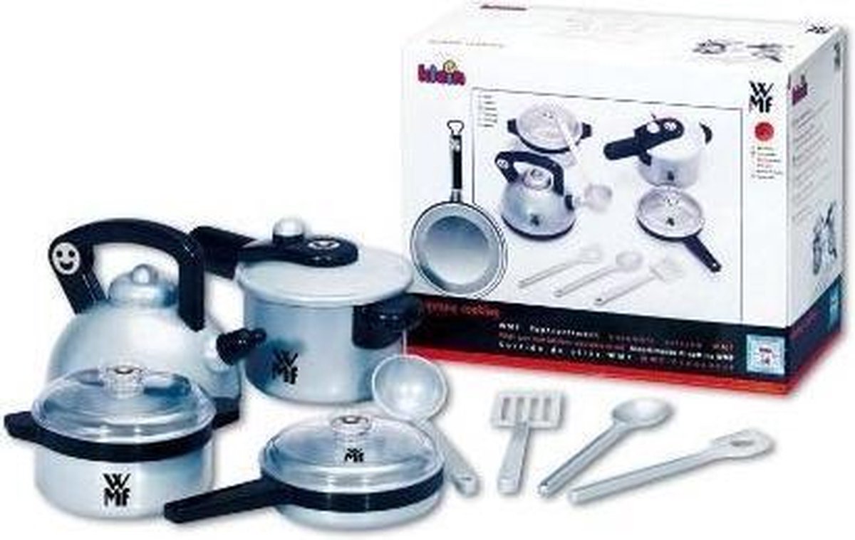 Theo Klein Klein WMF pannenset 8 delig - Grijs
