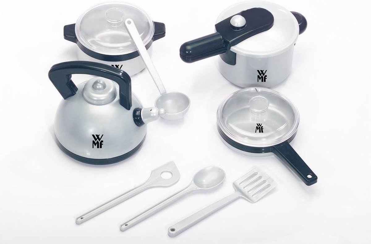 Theo Klein Klein WMF pannenset 8 delig - Grijs