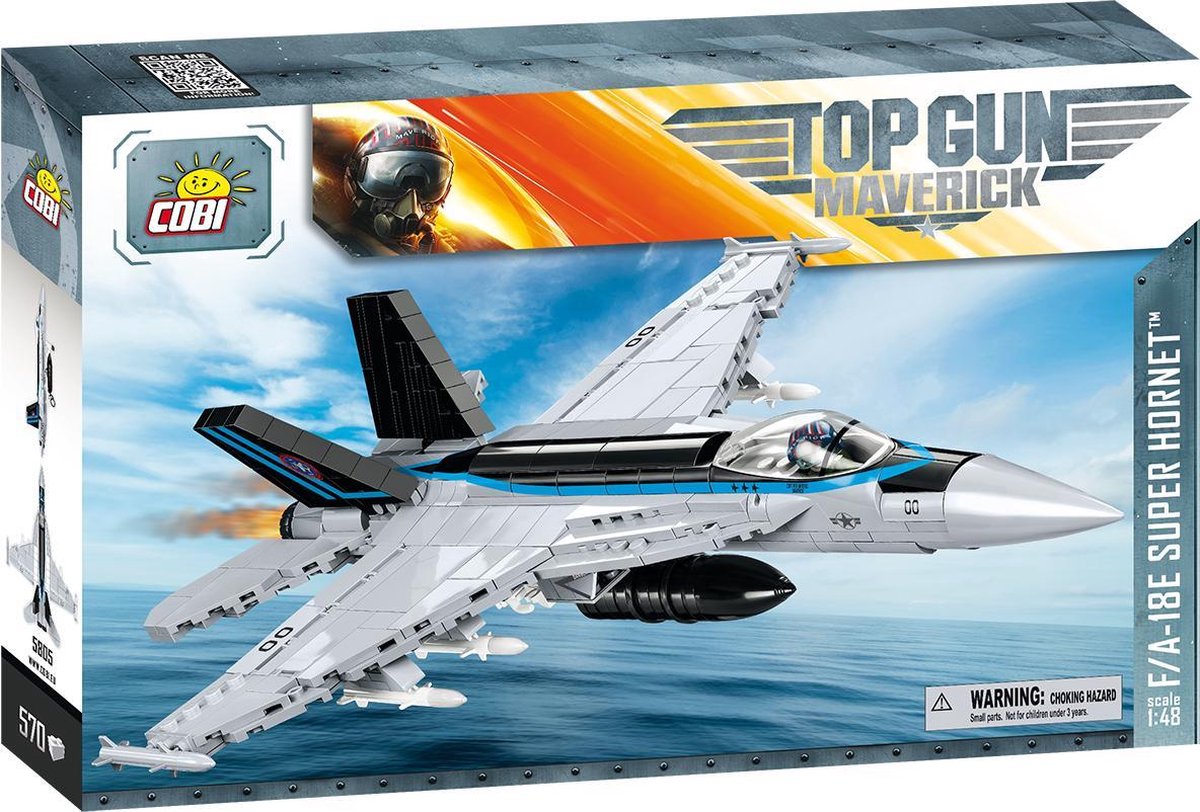 Cobi bouwset vliegtuig 1:48 Super Hornet junior zilver 570 delig - Silver