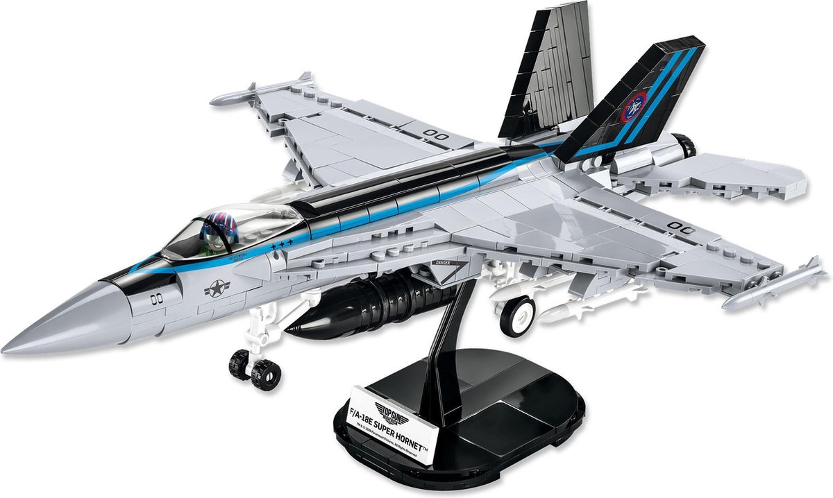Cobi bouwset vliegtuig 1:48 Super Hornet junior zilver 570 delig - Silver