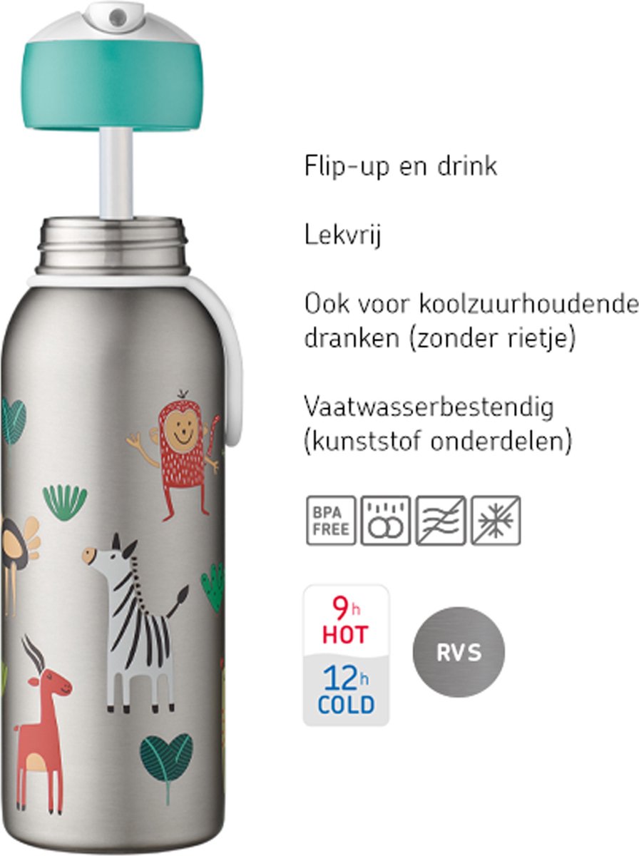 Mepal Danneels isoleerfles Paw Patrol junior 350 ml RVS/siliconen