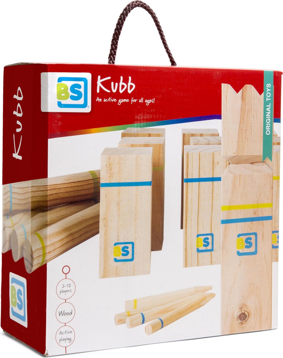 BS Toys Kubb vurenhout 21 delig