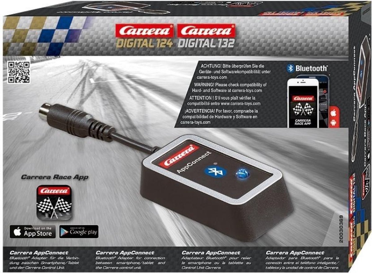 Carrera Digital 124 racebaan AppConnect - Zwart