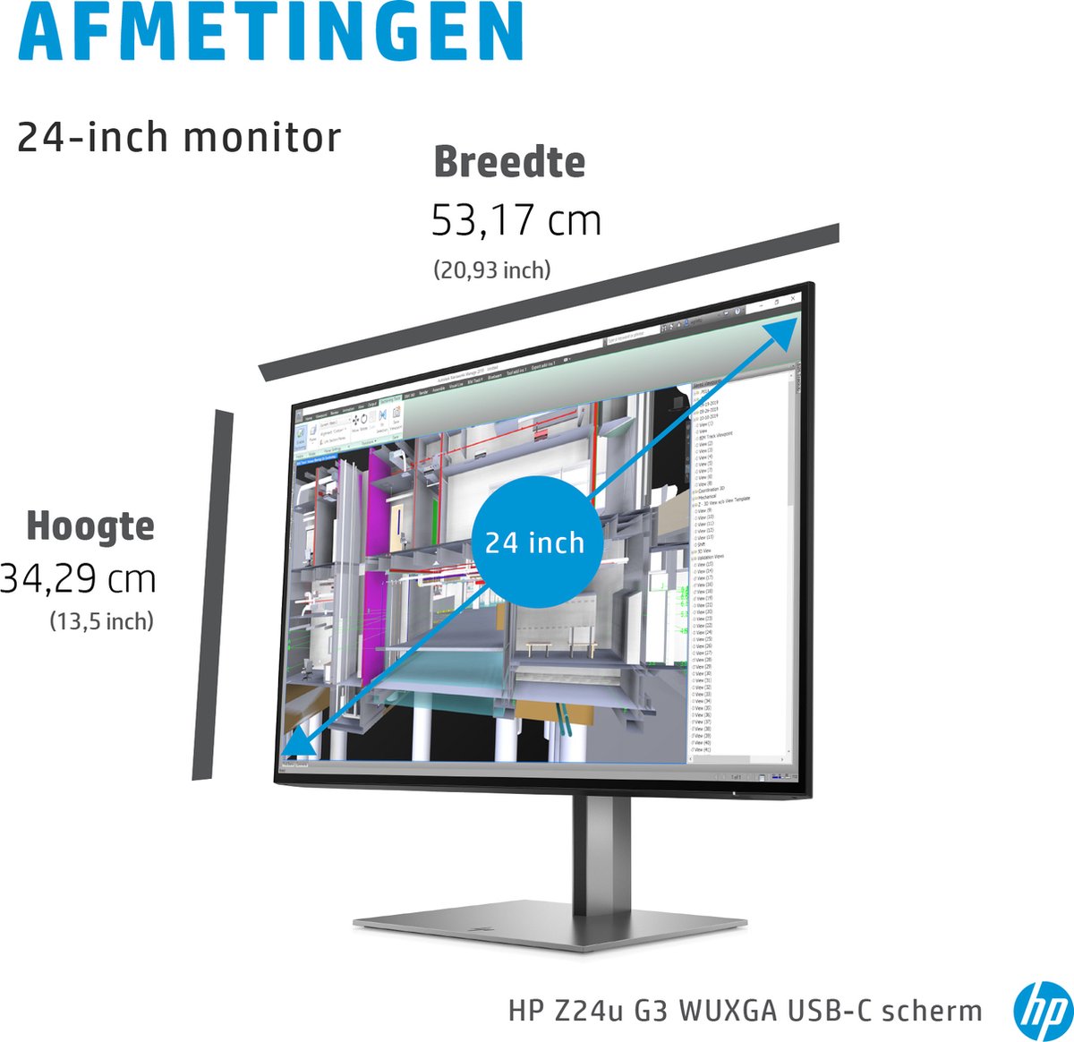 HP Z24u G3 - 1C4Z6AA#ABB