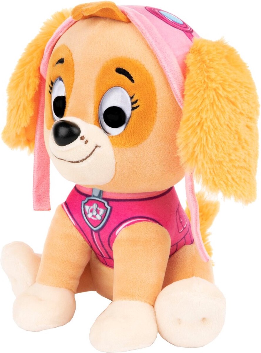 Spinmaster van der Meulen knuffel Skye Paw Patrol 23 cm pluche - Roze