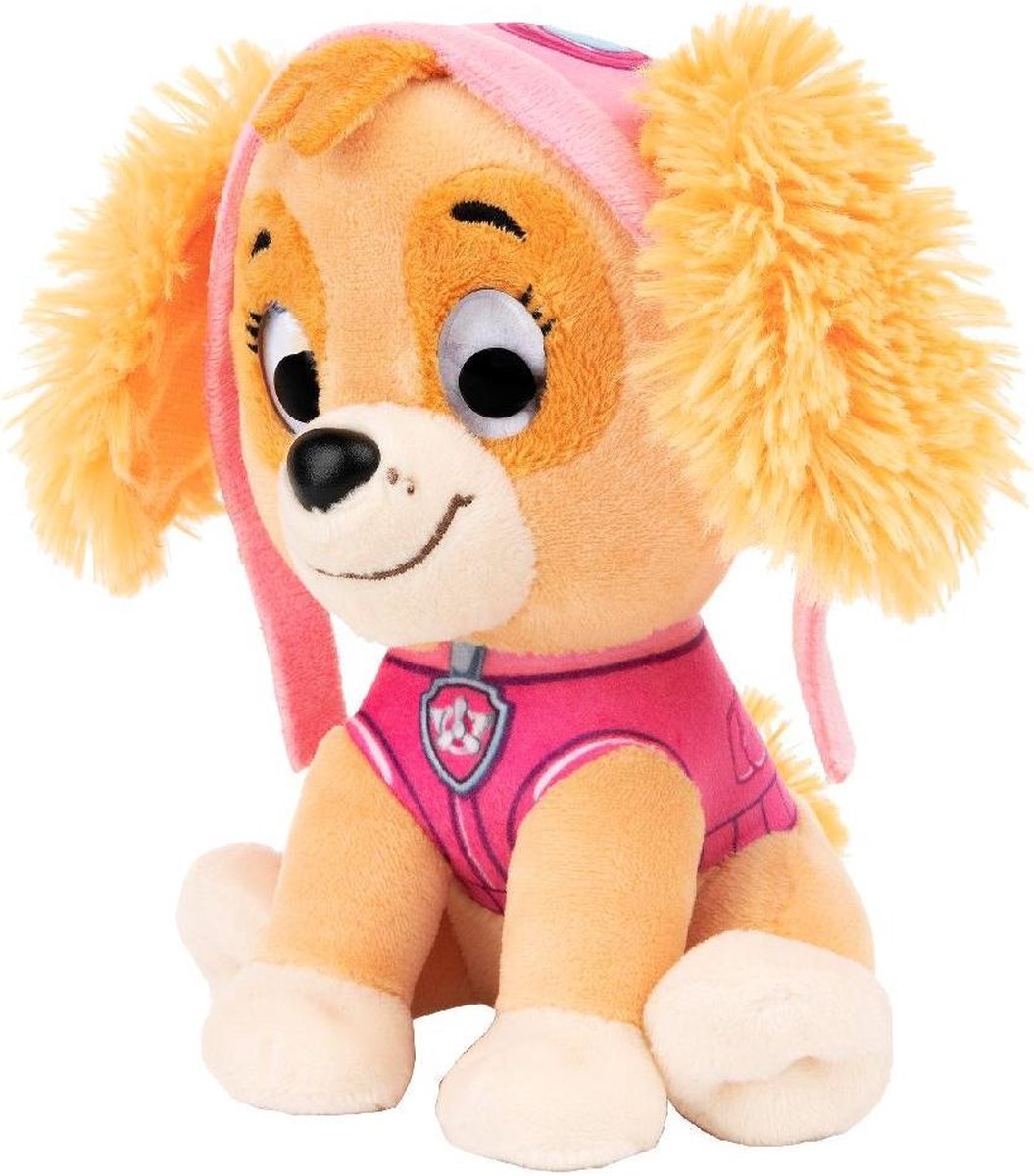 Spinmaster van der Meulen knuffel Skye Paw Patrol 23 cm pluche - Roze