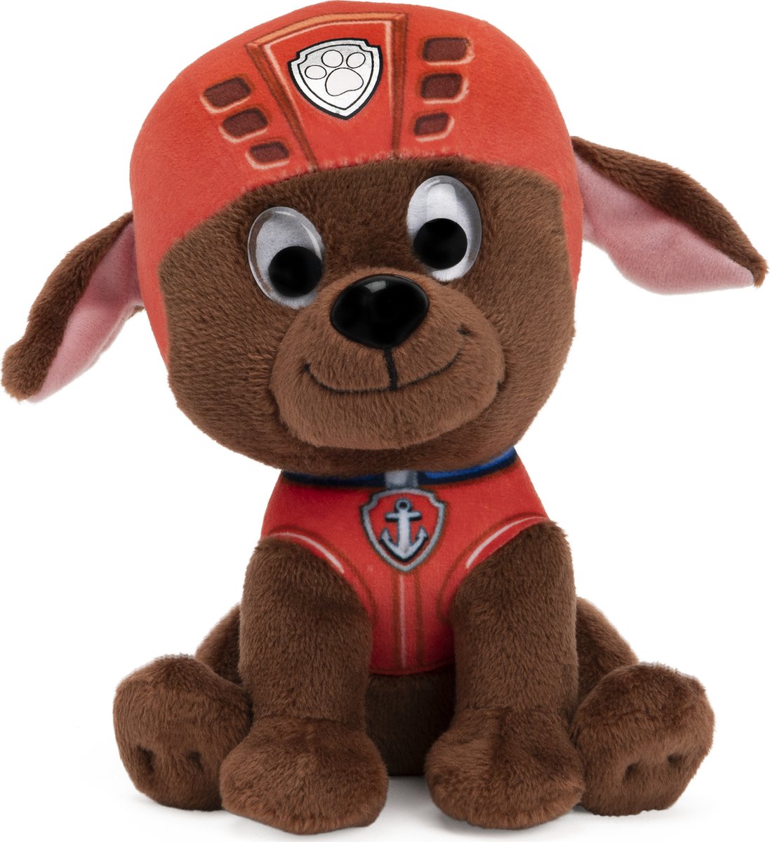 Spinmaster van der Meulen knuffel Paw Patrol 15 cm pluche oranje/ - Bruin