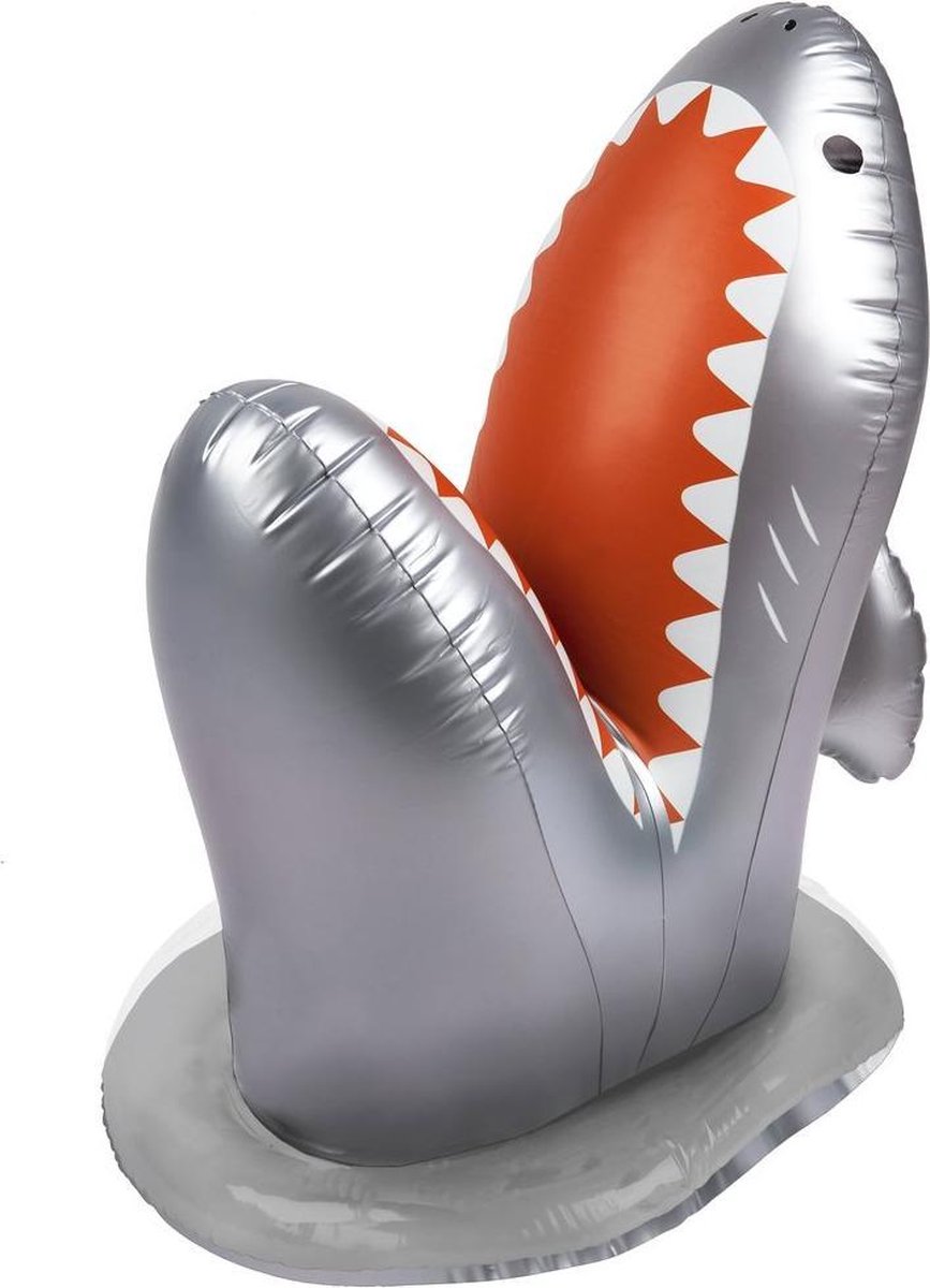 Sunnylife sproeier haaienaanval 60 x 40 x 70 cm PVC zilver