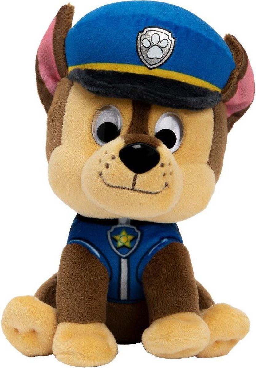 Spinmaster van der Meulen knuffel Paw Patrol 15 cm pluche/bruin - Blauw