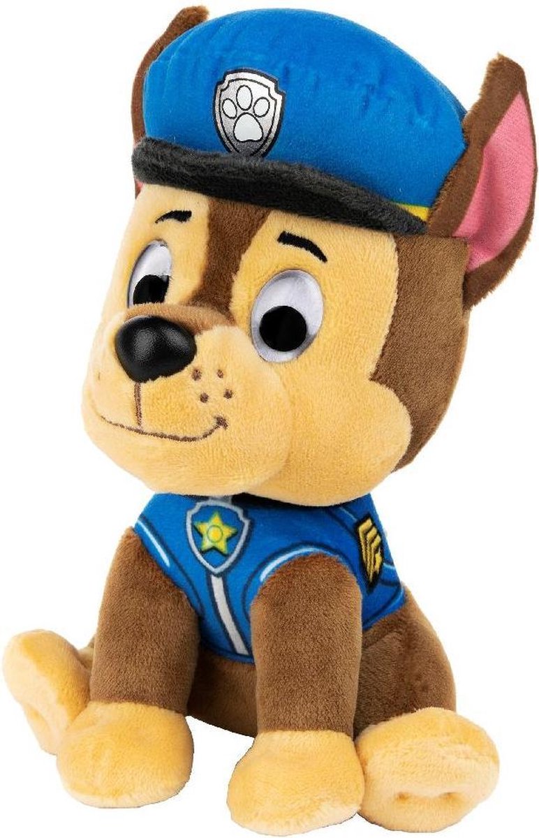Spinmaster van der Meulen knuffel Paw Patrol 15 cm pluche/bruin - Blauw