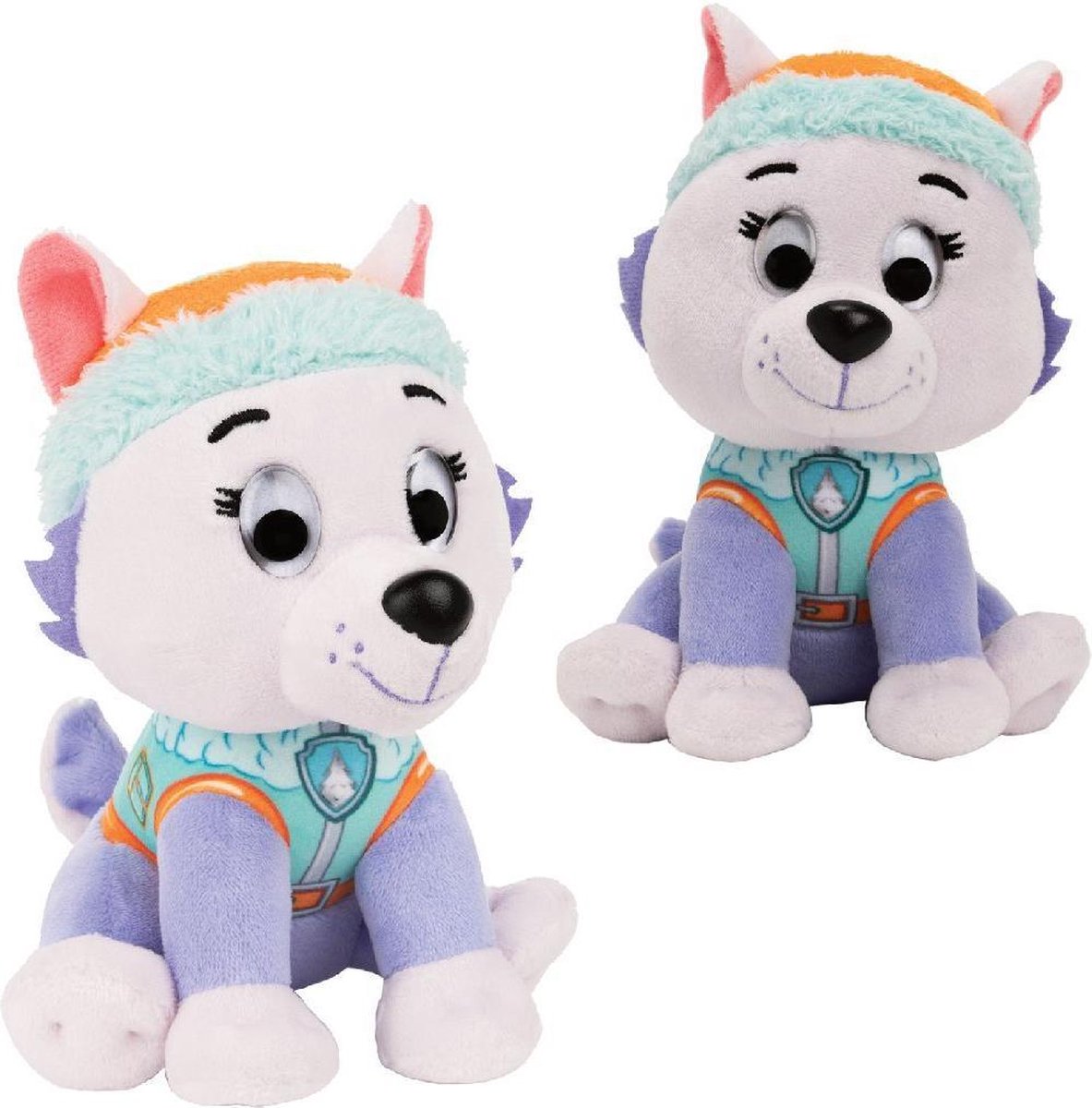 Spinmaster van der Meulen knuffel Paw Patrol 15 cm pluche pastel paars
