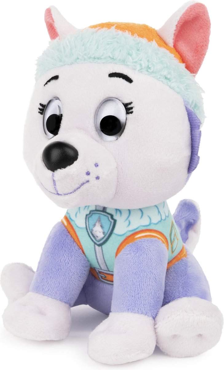 Spinmaster van der Meulen knuffel Paw Patrol 15 cm pluche pastel paars