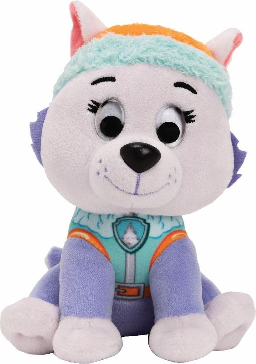 Spinmaster van der Meulen knuffel Paw Patrol 15 cm pluche pastel paars