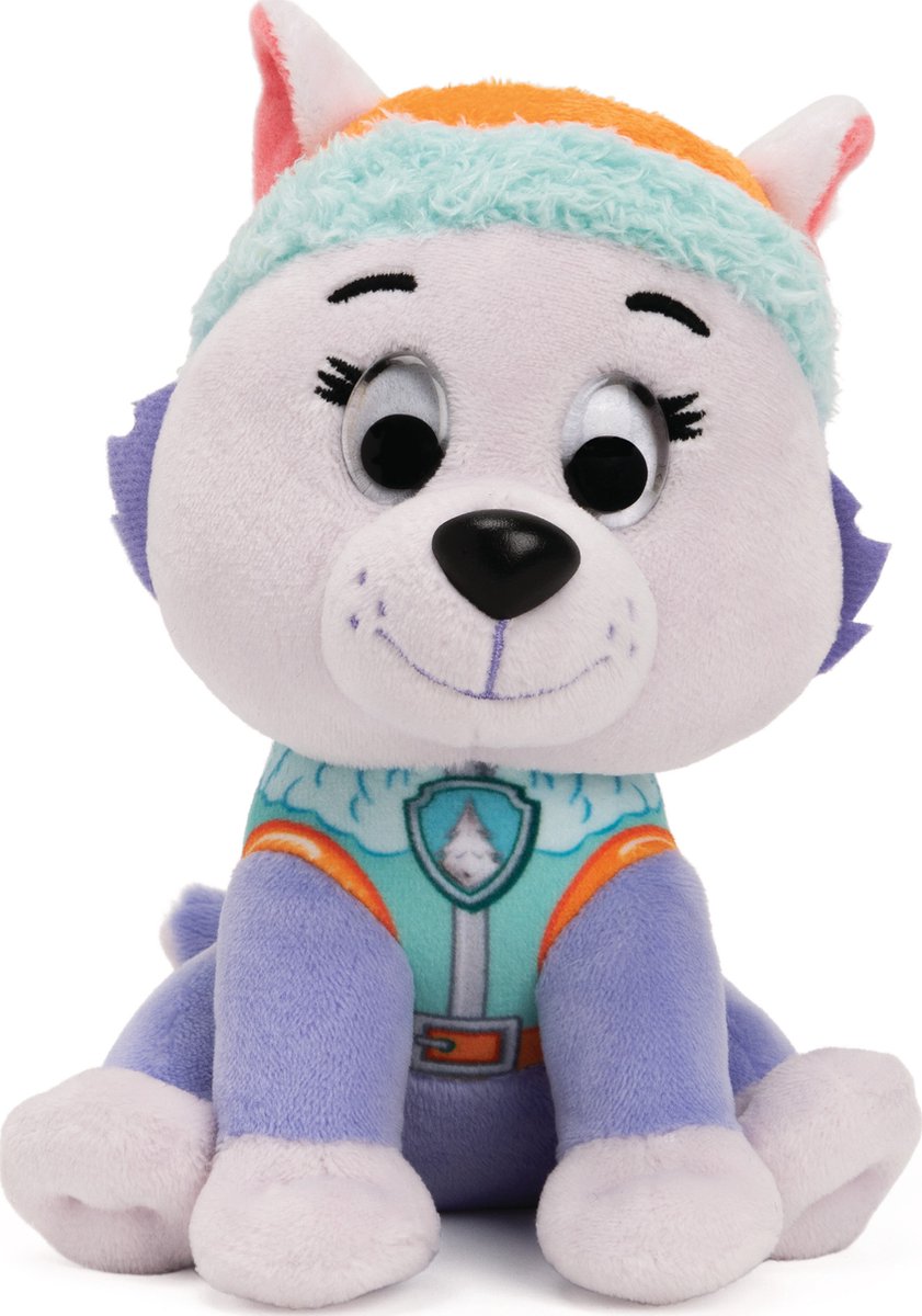 Spinmaster van der Meulen knuffel Paw Patrol 15 cm pluche pastel paars