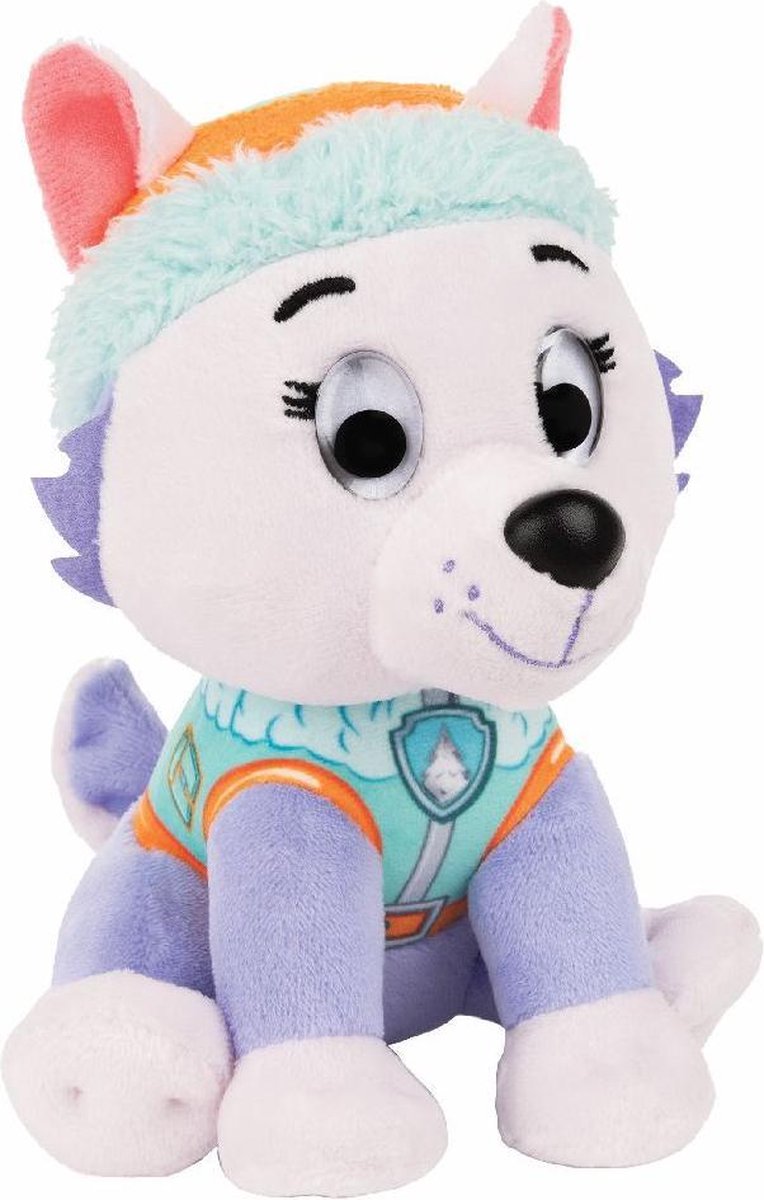 Spinmaster van der Meulen knuffel Paw Patrol 15 cm pluche pastel paars