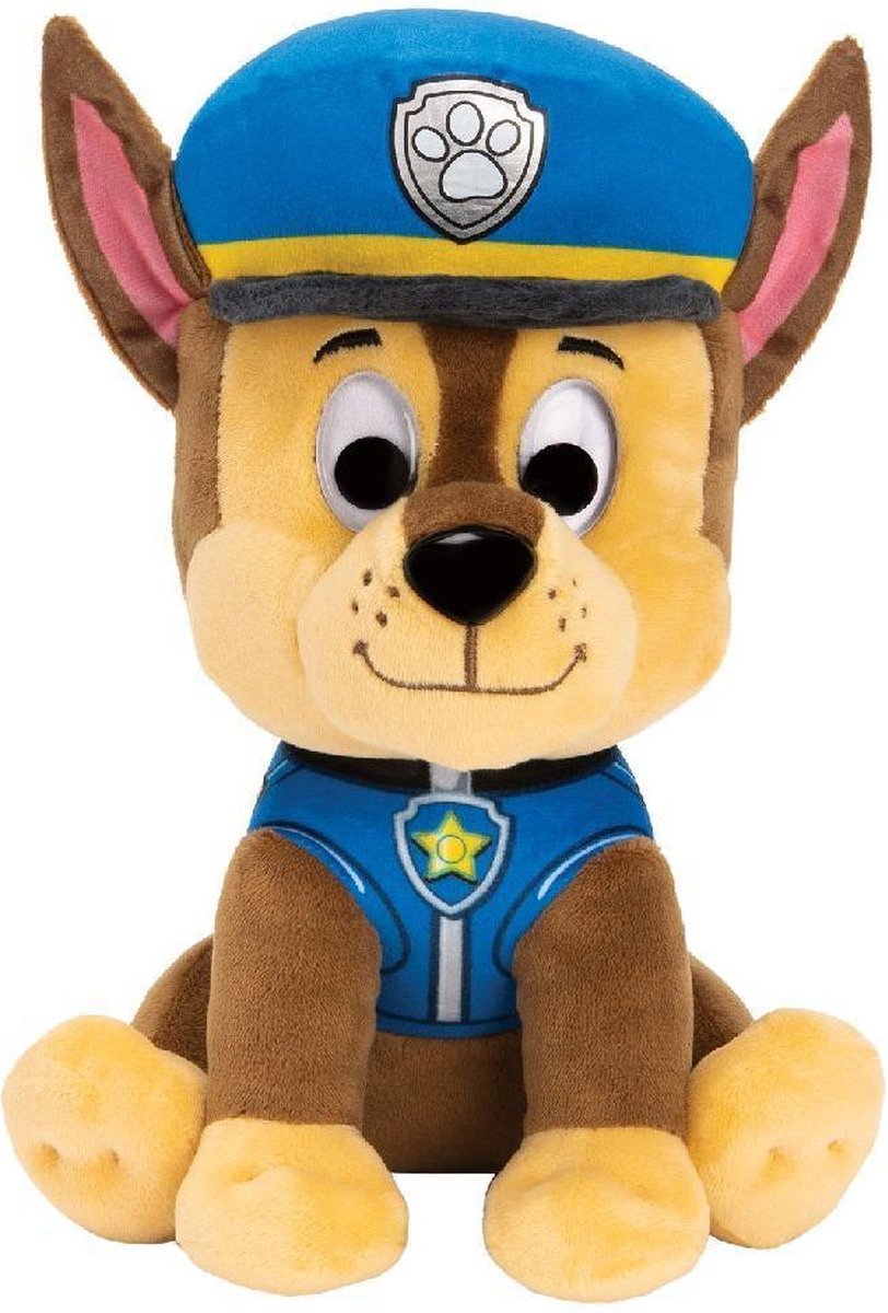 Spinmaster van der Meulen knuffel Paw Patrol 23 cm pluche/bruin - Blauw