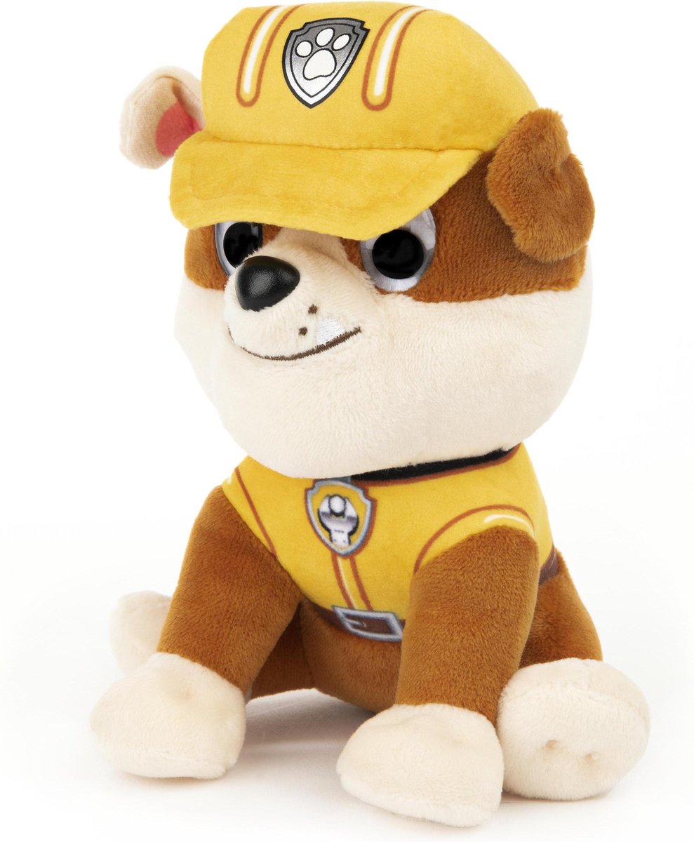 Spinmaster van der Meulen knuffel Paw Patrol 15 cm pluche/naturel - Geel