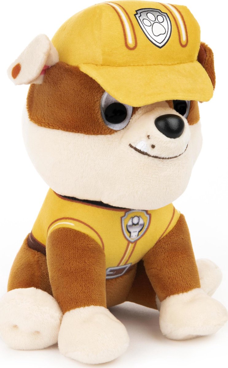 Spinmaster van der Meulen knuffel Paw Patrol 15 cm pluche/naturel - Geel