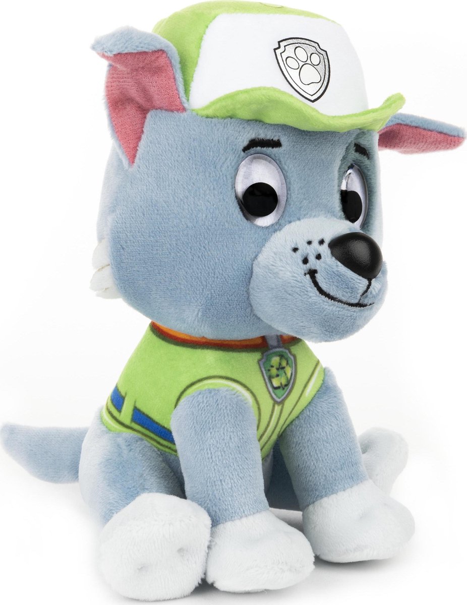 Spinmaster van der Meulen knuffel Paw Patrol 15 cm pluche/grijs - Groen