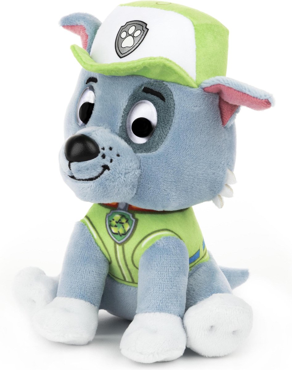 Spinmaster van der Meulen knuffel Paw Patrol 15 cm pluche/grijs - Groen