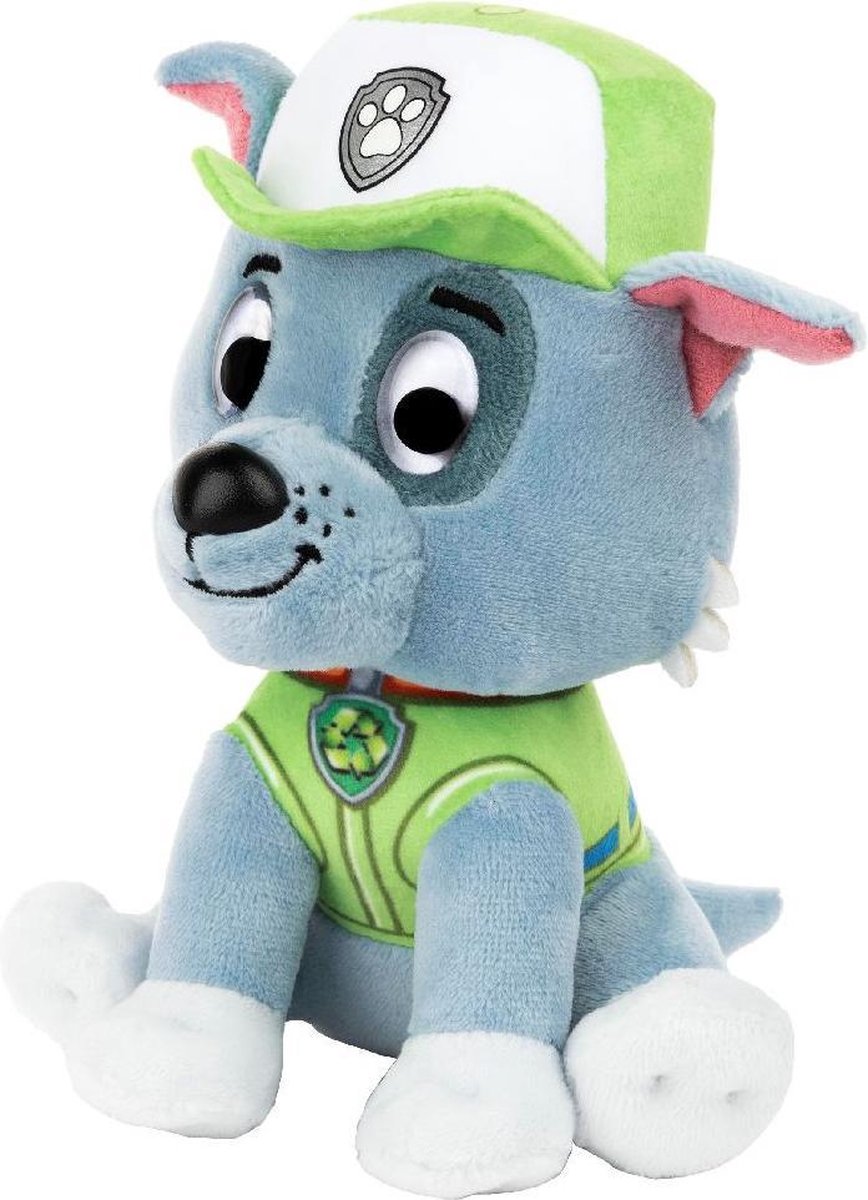 Spinmaster van der Meulen knuffel Paw Patrol 15 cm pluche/grijs - Groen