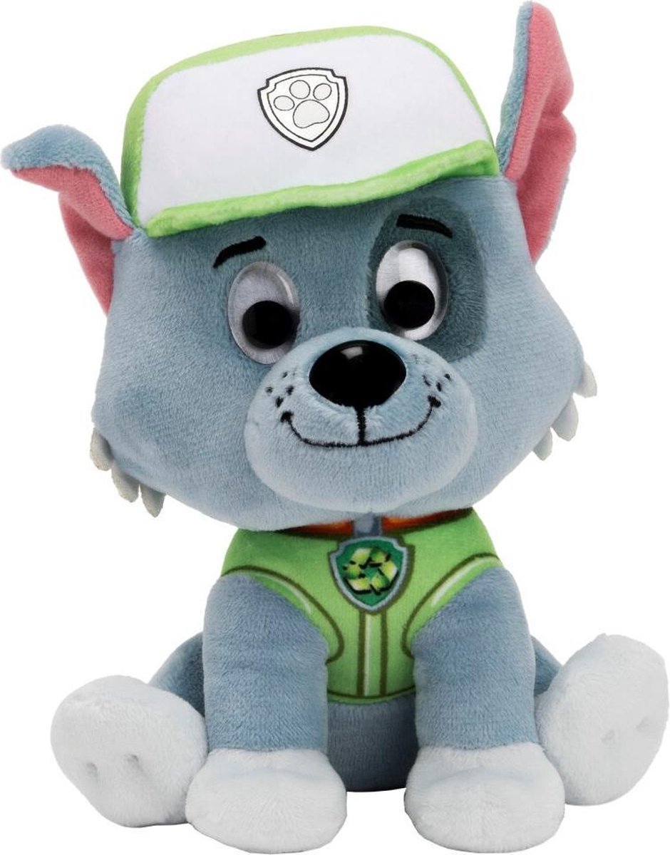 Spinmaster van der Meulen knuffel Paw Patrol 15 cm pluche/grijs - Groen