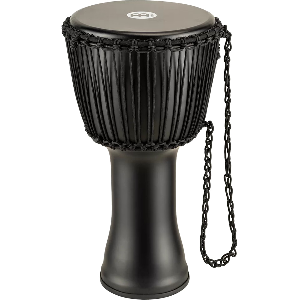 Meinl PADJ4-L-G Rope Tuned Travel Series Phantom Black 12 inch djembe