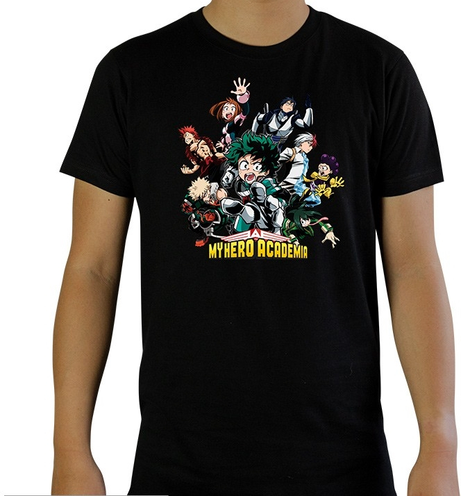 Abystyle My Hero Academia - Heroes T-Shirt Black