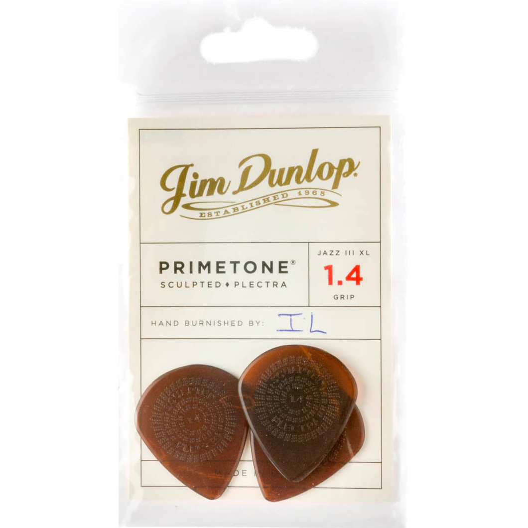 Dunlop Primetone Jazz III XL Grip Pick 1.40mm plectrumset (12 stuks)