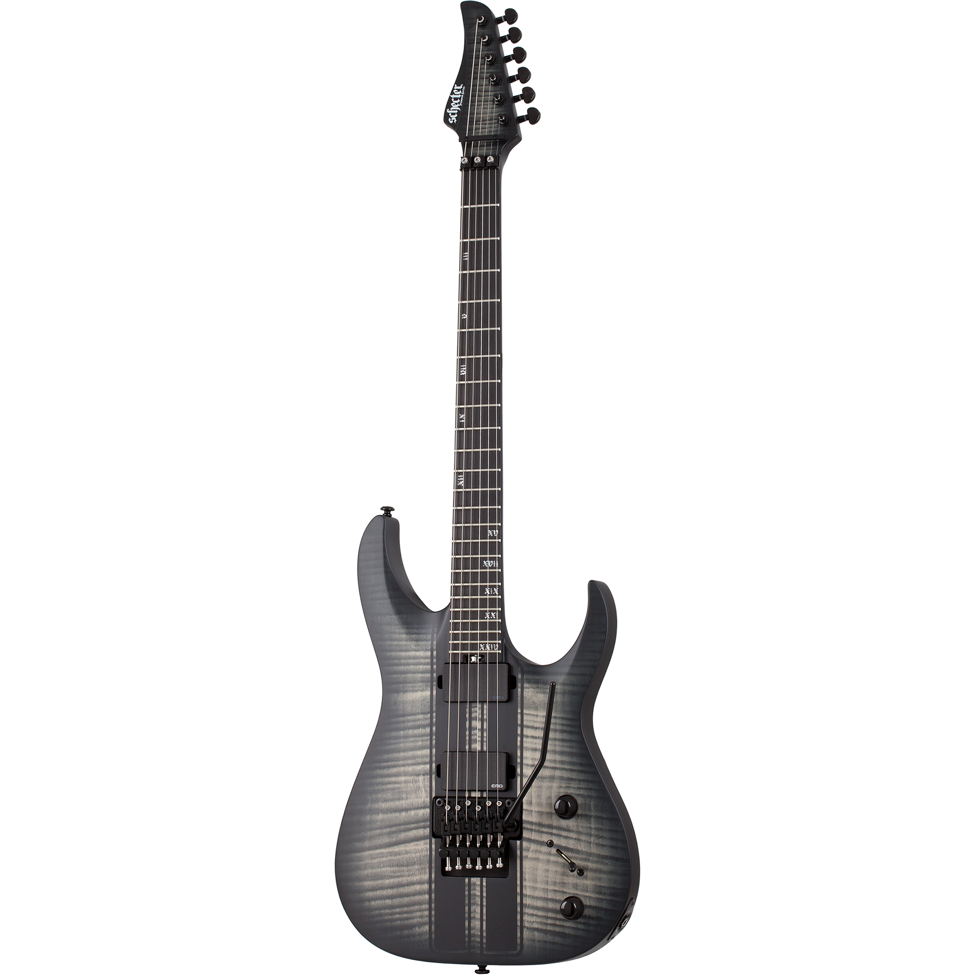 Schecter Banshee GT FR Satin Charcoal Burst elektrische gitaar