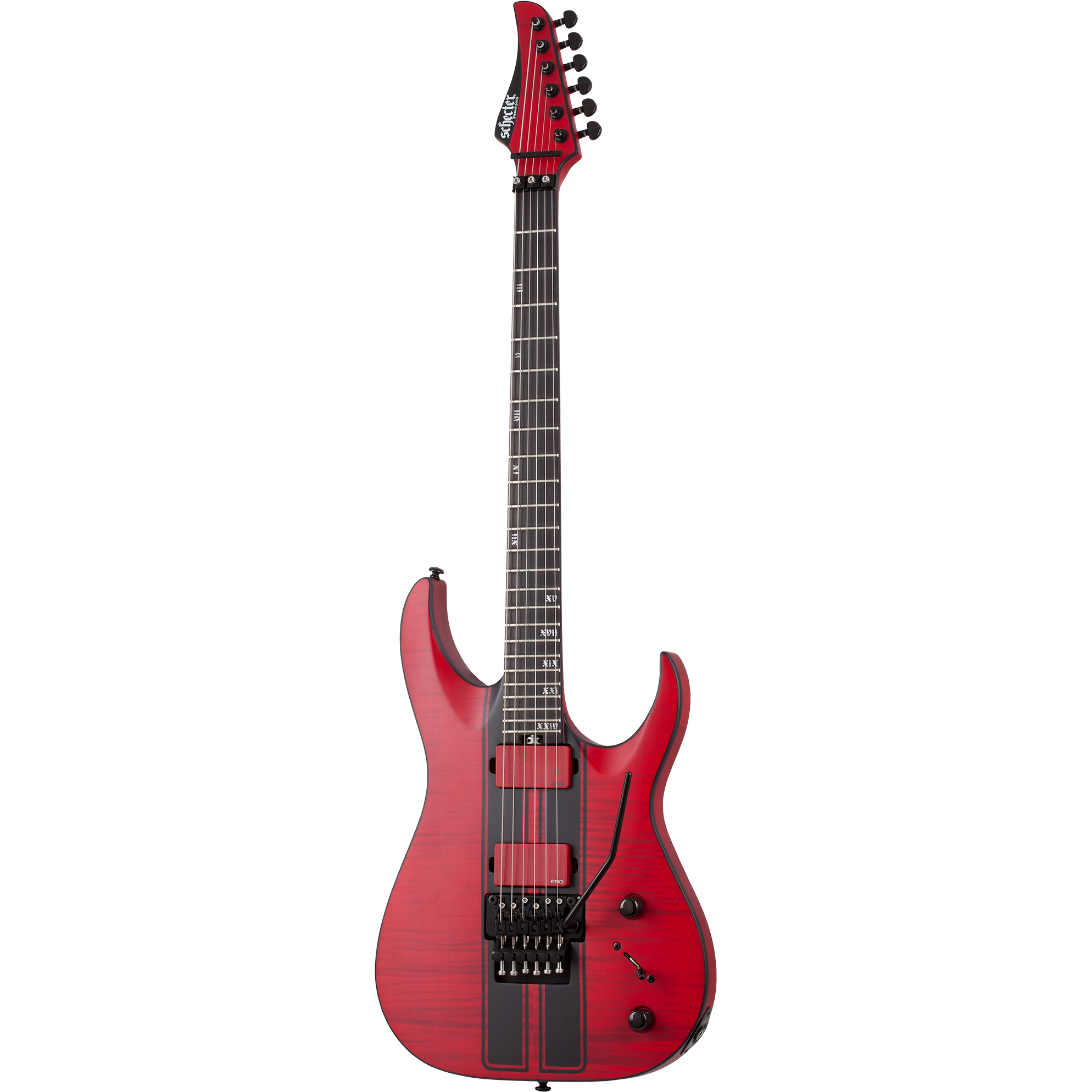 Schecter Banshee GT FR Satin Trans Red elektrische gitaar