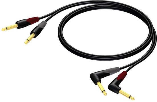 Procab CLA603 Classic 2x jack mono- 2x jack mono haaks 3 m