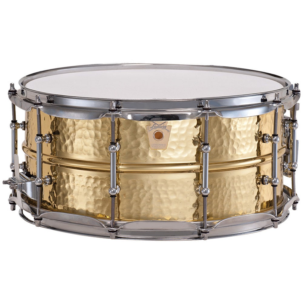 Ludwig LB422BKT 14 x 6.5 inch snaredrum Hammered Brass