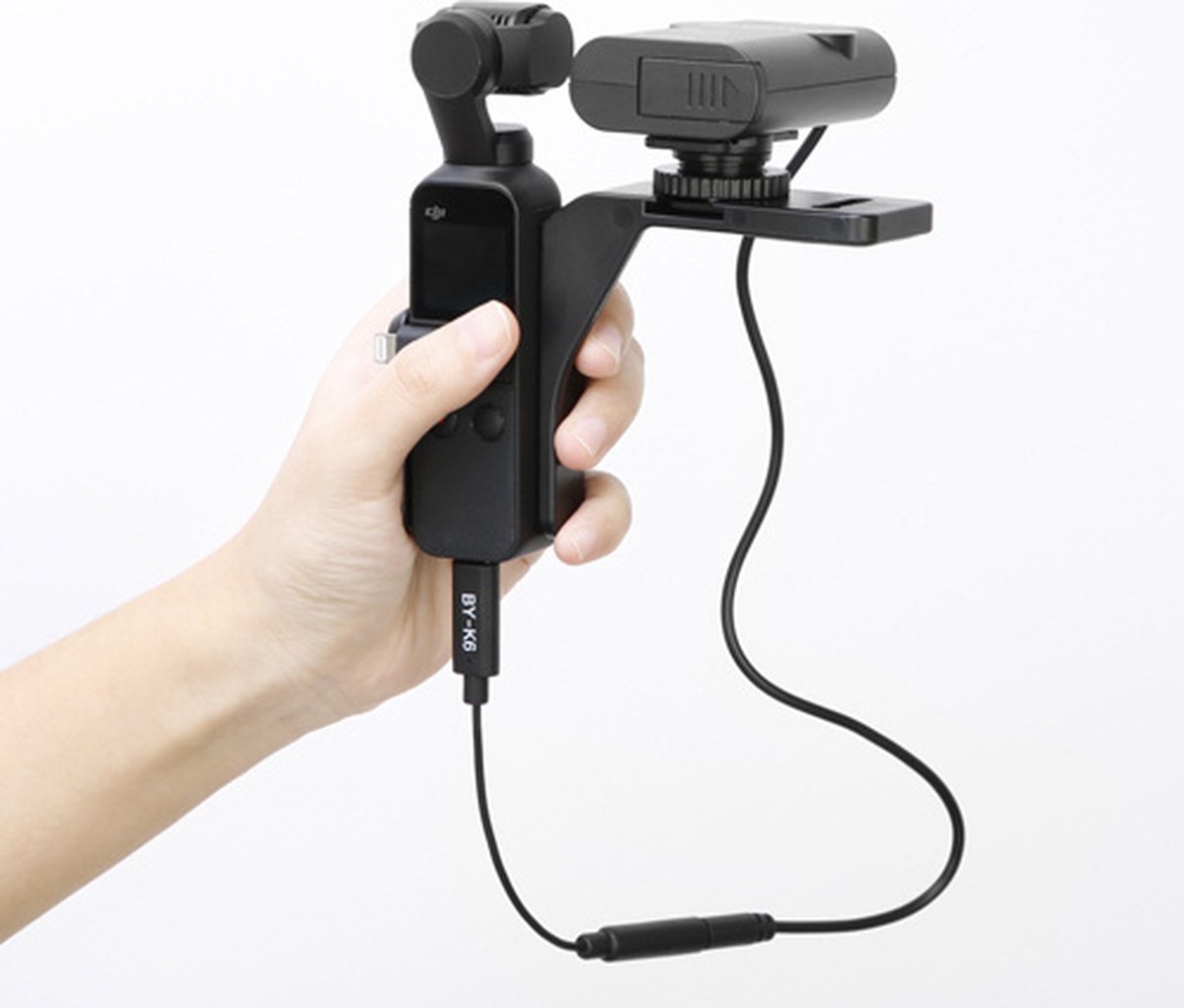 Boya BY-K6 3.5 mm TRS adapter voor DJI Osmo Pocket - Zwart