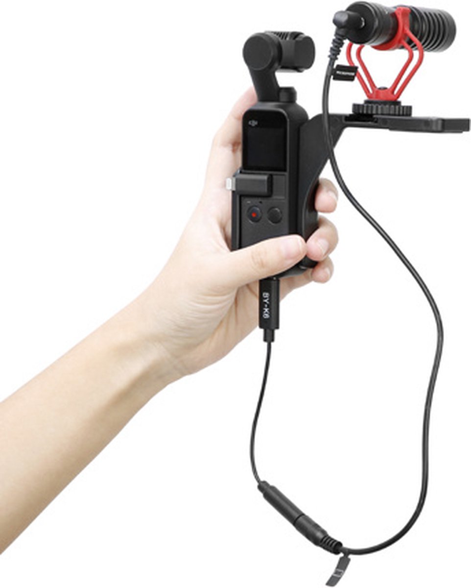 Boya BY-K6 3.5 mm TRS adapter voor DJI Osmo Pocket - Zwart