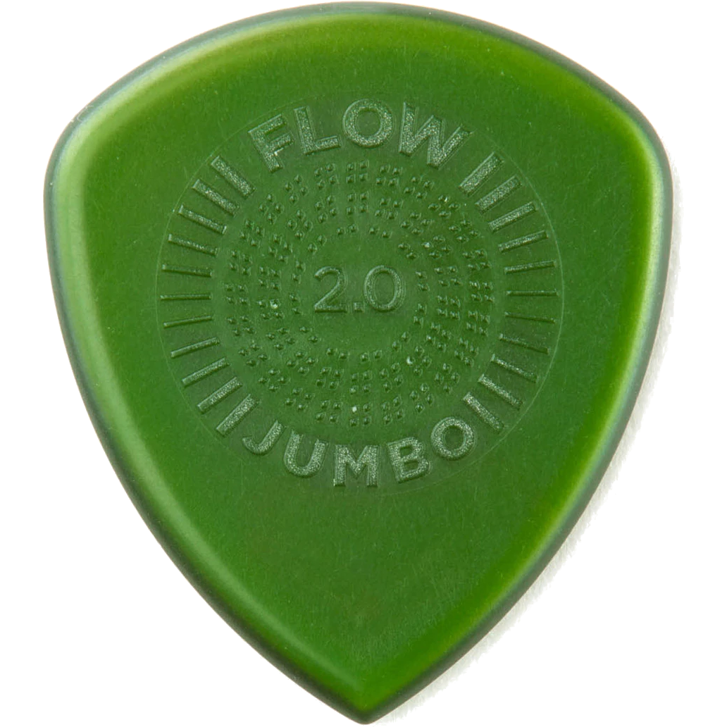 Dunlop Flow Jumbo Grip Pick 2.0mm plectrumset (12 stuks)