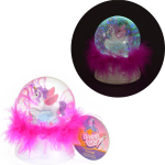 Toi-Toys Toi Toys nachtlamp/sneeuwbol Dream Horse 9 cm led/roze - Wit