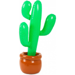 Folat opblaasfiguur cactus 85 cm/bruin - Groen