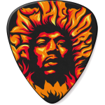 Dunlop Jimi Hendrix 69 Psych Series Voodoo Fire plectrumset (6 stuks)