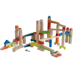 Roba knikkerbaan hout/staal/glas 100 delig