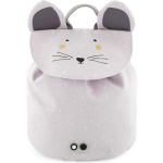 Trixie rugzak Mrs. Mouse junior 0,7 liter 30 cm polykatoen grijs