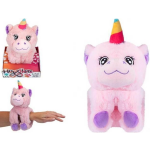 PMS knuffelarmband Unicorn meisjes 28 cm pluche - Roze