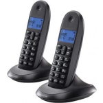 Motorola C1002 LB+ DECT-Granate - Teléfono Inalámbrico - Gris