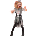 Carnival Toys kinderkostuum zombie meisjes maat 5 jaar - Grijs