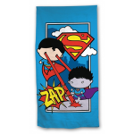 Vamos strandlaken Superman junior 70 x 140 cm katoen - Blauw