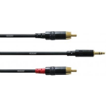 Cordial CFY3WCC Intro 3.5mm TRS jack - 2x RCA 3 meter
